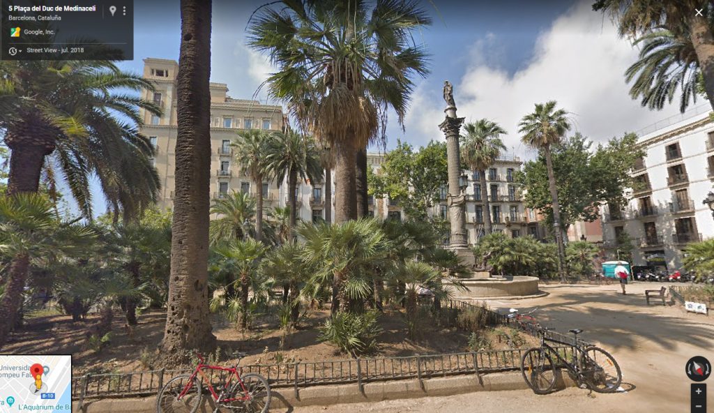 Plaza de Barcelona, donde fue detenido el beato Pedro Verdaguer.