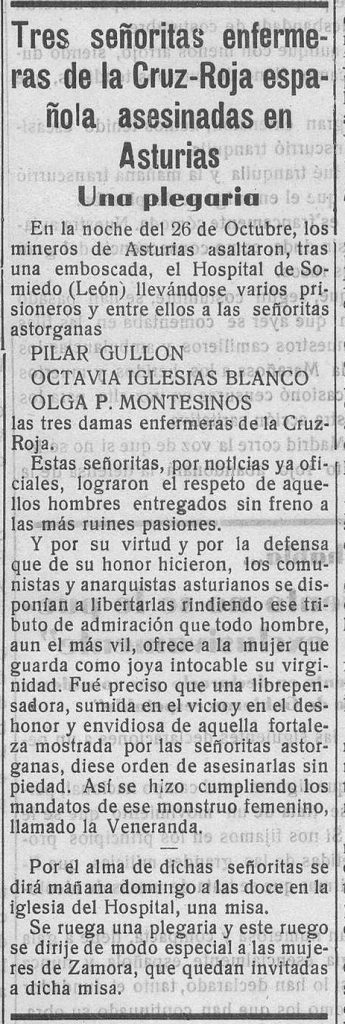 Noticia en Imperio (Zamora), 20 de febrero de 1937, p. 3.